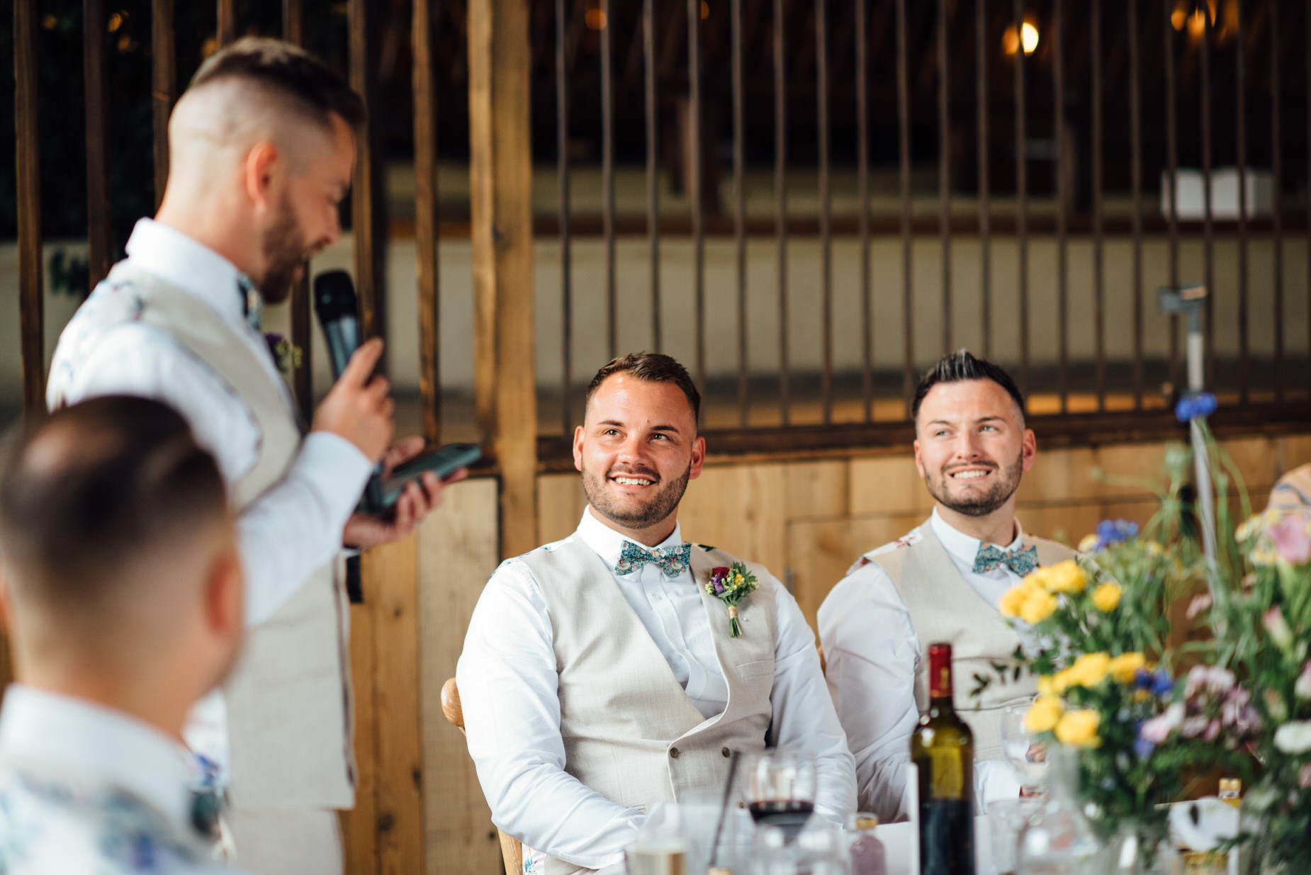 stone barn wedding, cotswolds wedding, queer wedding, dogs at wedding