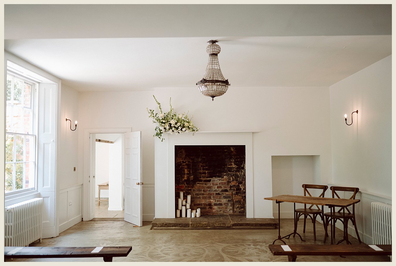 aswarby rectory ceremony room, aswarby rectory wedding photographer