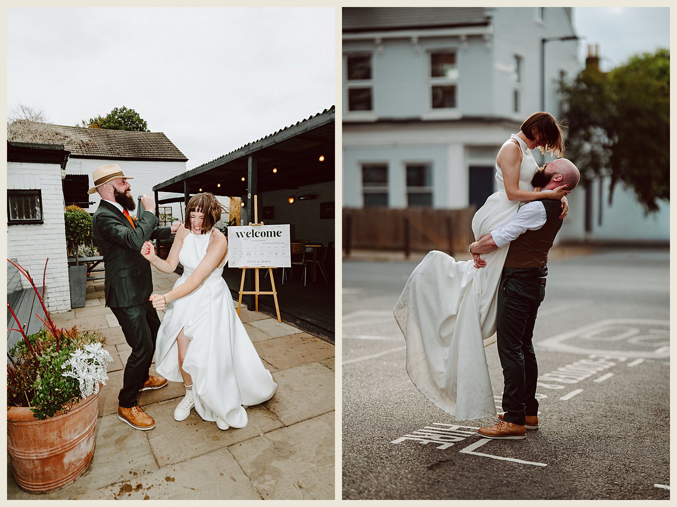 bride and groom inspo, energetic wedding, fun wedding, authentic wedding photography, authentic moments, asylum chapel wedding, The Lordship pub wedding