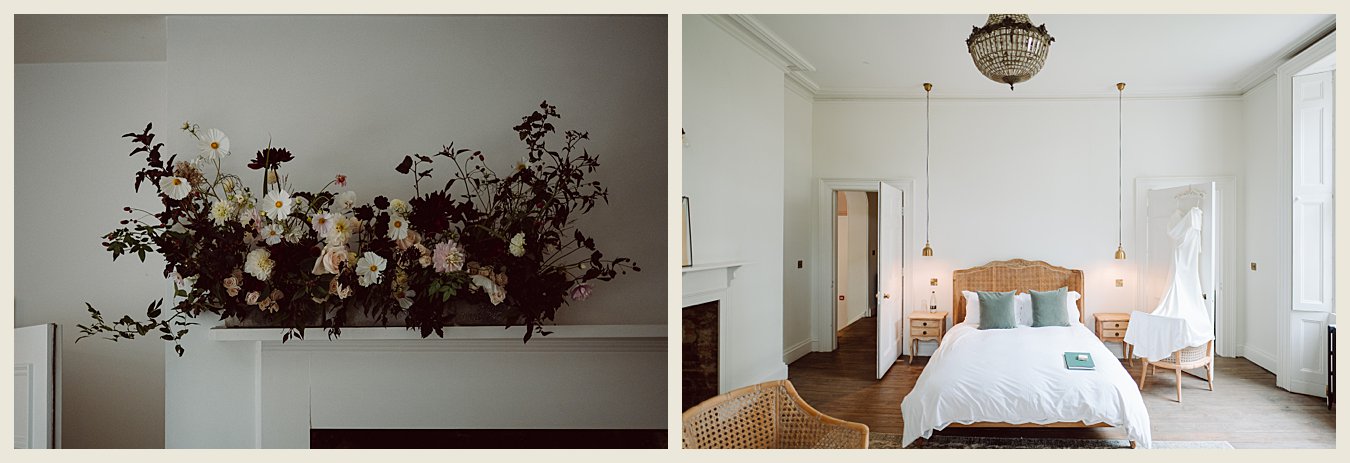 aswarby rectory autumn wedding, autumn wedding, aswarby rectory wedding, autumn colours, creative autumn flower arrangements, single use wedding venue